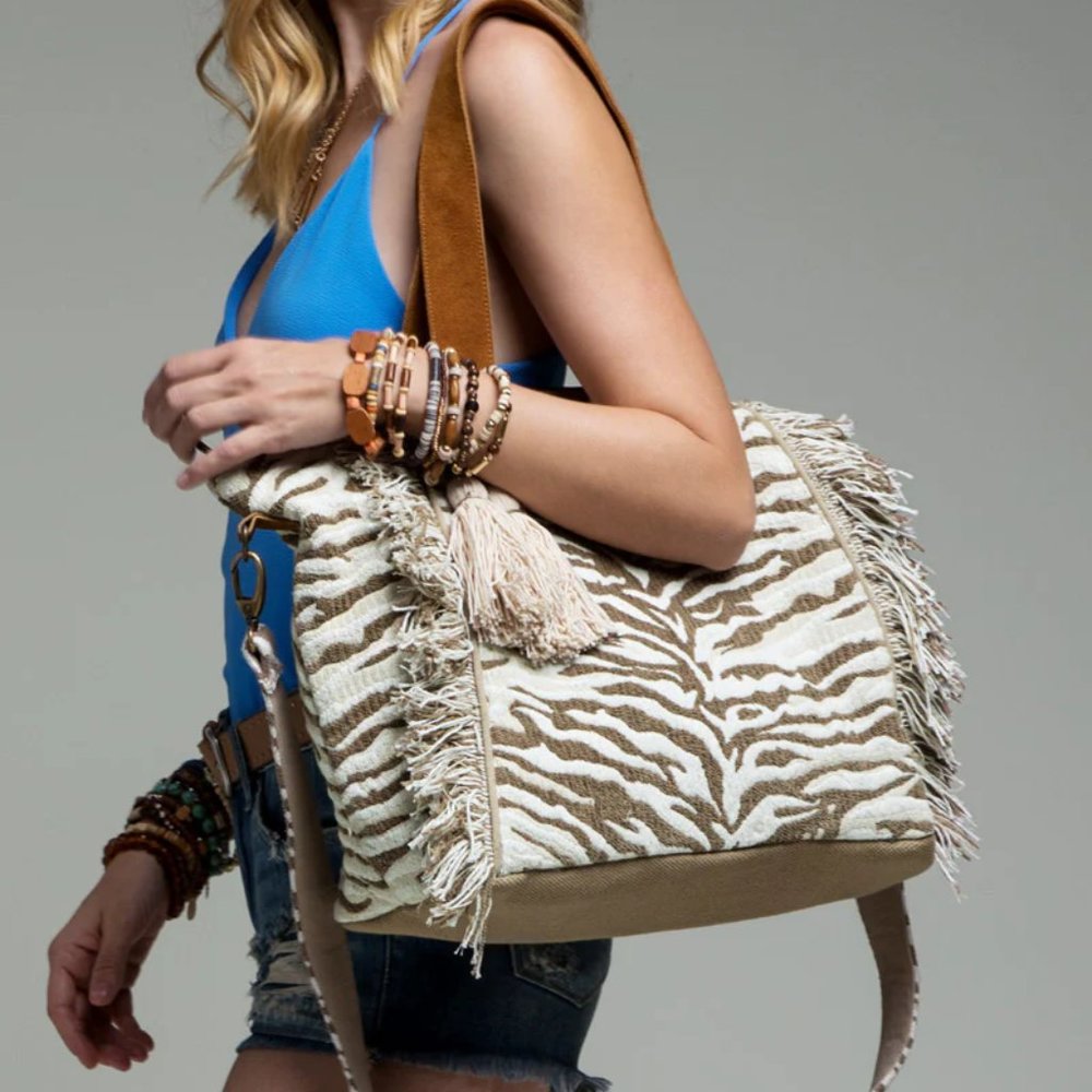 Handmade Tiger Motif Bag